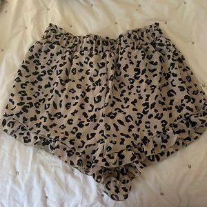 Leopard Print Shorts